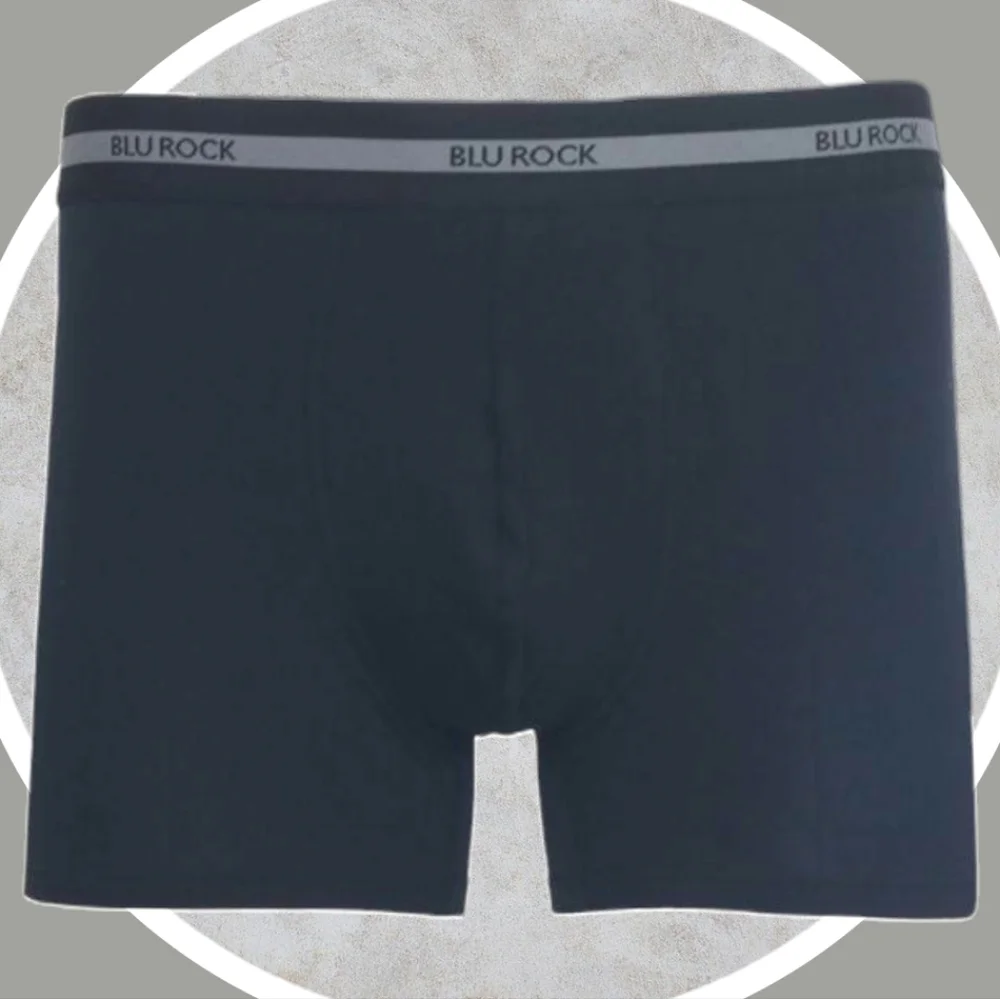 NEW NEVER OPENED BLU ROCK Men's Cotton Flex Stretch Boxer Briefs - 3 Pack - 2XL